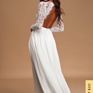 Lulus White Lace Dress